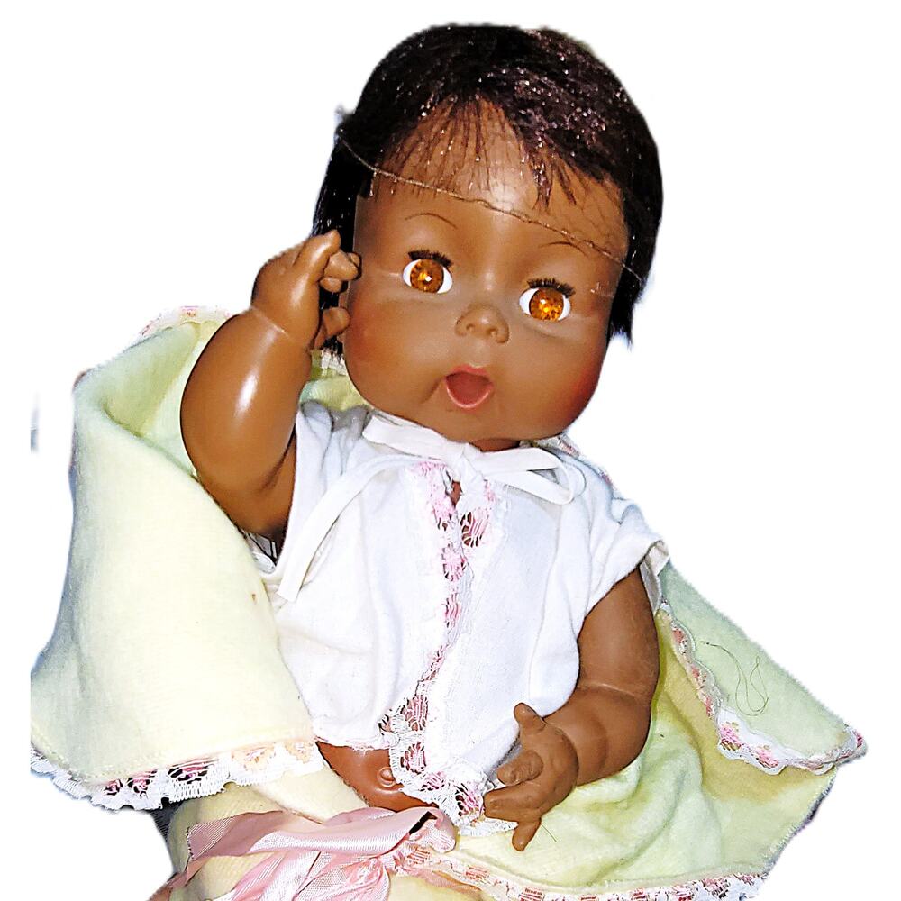 Rare Life Size 60's Vintage African American Thirstee Baby Doll ~ Drinks & Wets - Picture 4 of 16